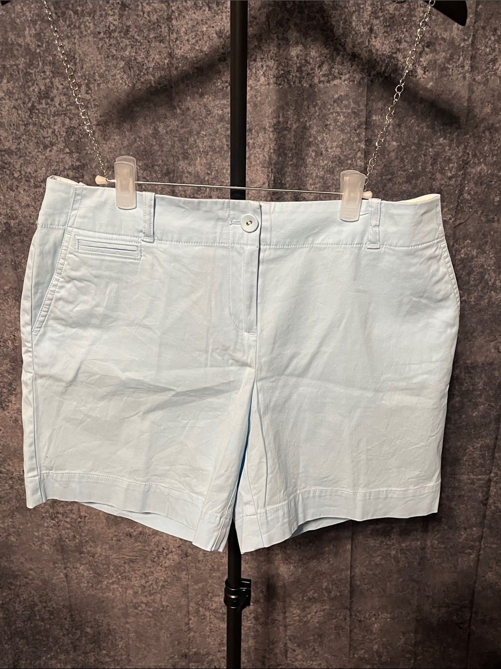 Talbots Light Blue Cotton Bermuda Shorts